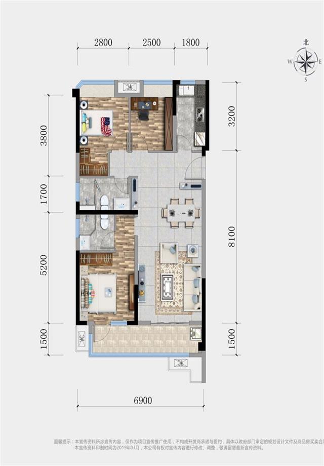 C1戶(hù)型建面106㎡
